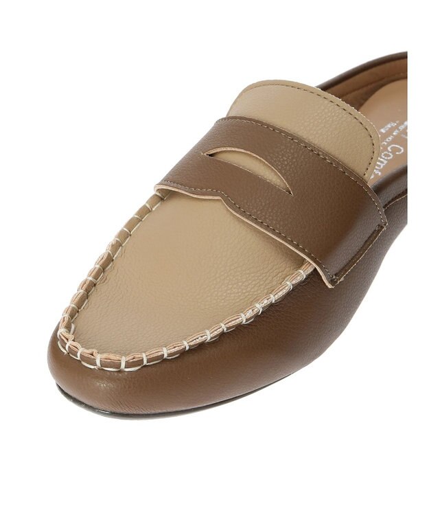 AMERICAN HOLIC ローファータイプコンビミュール Brown