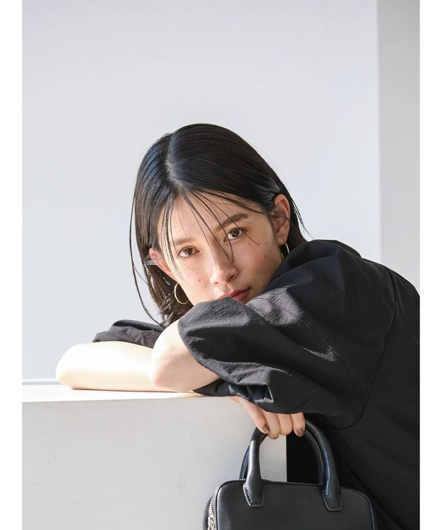 AMERICAN HOLIC 接触冷感バルーンスリーブワンピース Black