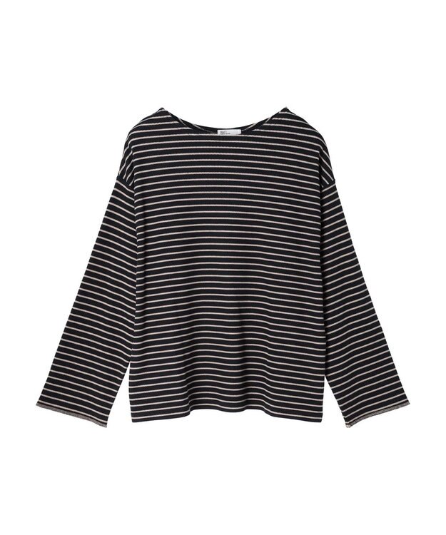 CRAFT STANDARD BOUTIQUE ボーダーワッフルプルオーバー Black