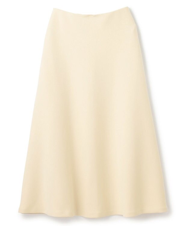 UNFILO 【新色登場】BEAUTY FORM JERSEY セミフレアスカート クリーム