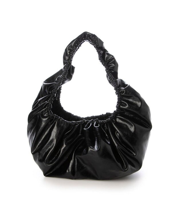 UNBILLION カシュカシュ cachecache / ギャザーサークルショルダー ブラック