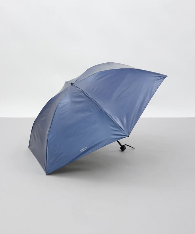 AURORA 【MACKINTOSH LONDON（マッキントッシュ ロンドン）】メタリックコーティング晴雨兼用傘（折りたたみ） ネイビー