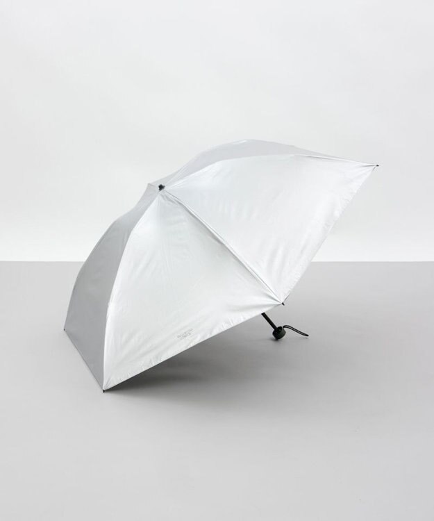 AURORA 【MACKINTOSH LONDON（マッキントッシュ ロンドン）】メタリックコーティング晴雨兼用傘（折りたたみ） シルバー