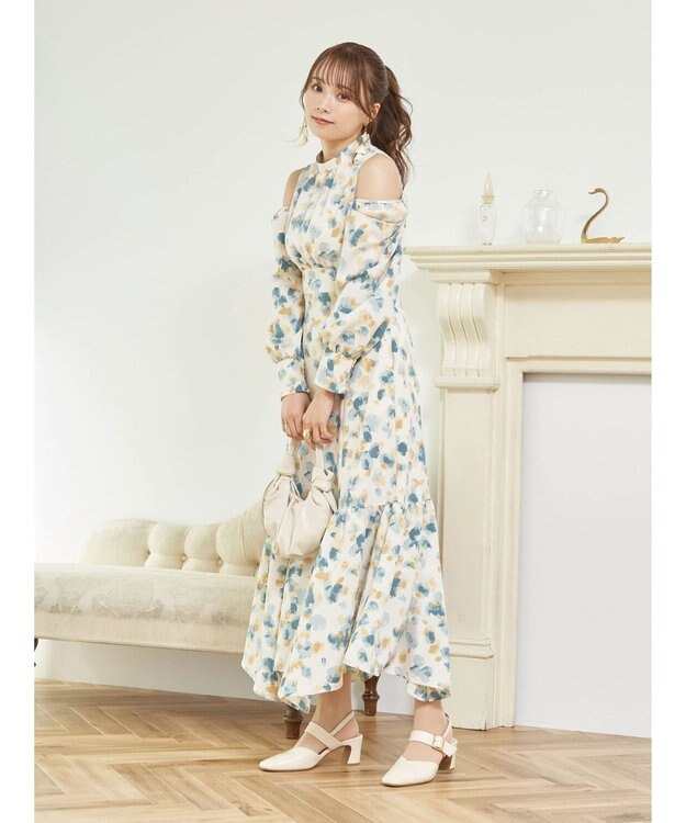 earth music&ecology ２ＷＡＹショルダーワンピース Flower