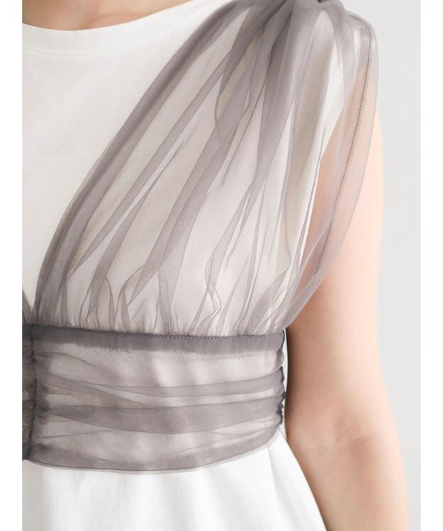 Green Parks ・ＥＬＥＮＣＡＲＥ　ＤＵＥ　バックレースアップビスチェ Charcoal Gray