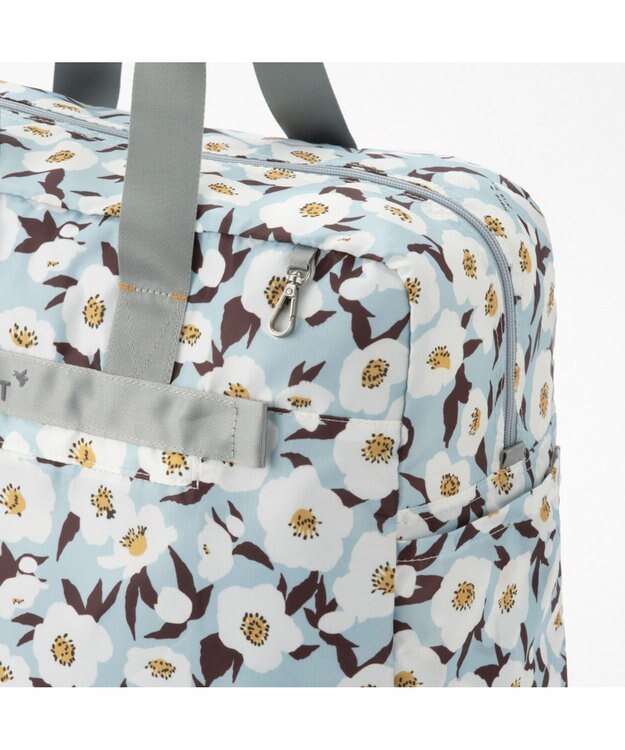 ACE BAGS & LUGGAGE HaNT トラベルアクセサリー 折り畳みボストンバッグ 41L 17722 ハント ブルーフラワー