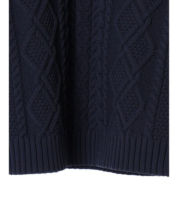 CRAFT STANDARD BOUTIQUE リサイクルポリエステルヘンリーネックプルオーバー Navy