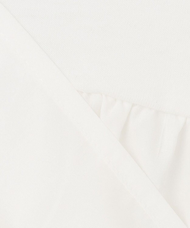 ANY KIDS ニットベストレイヤードチュニック 千鳥ジャガード×エクリュ