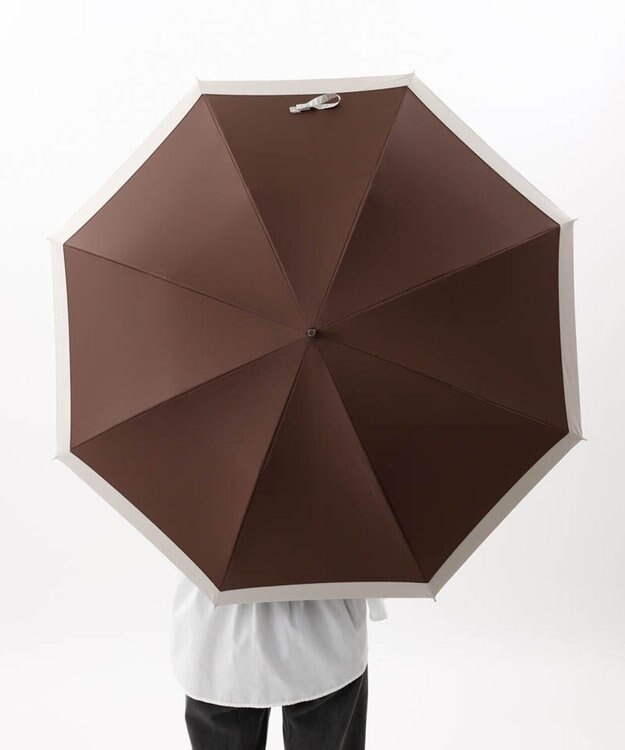 AURORA 【WEB限定】 バイカラー晴雨兼用長傘 ブラウン
