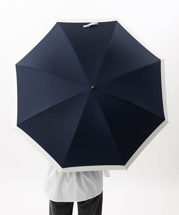 AURORA 【WEB限定】 バイカラー晴雨兼用長傘 ネイビー
