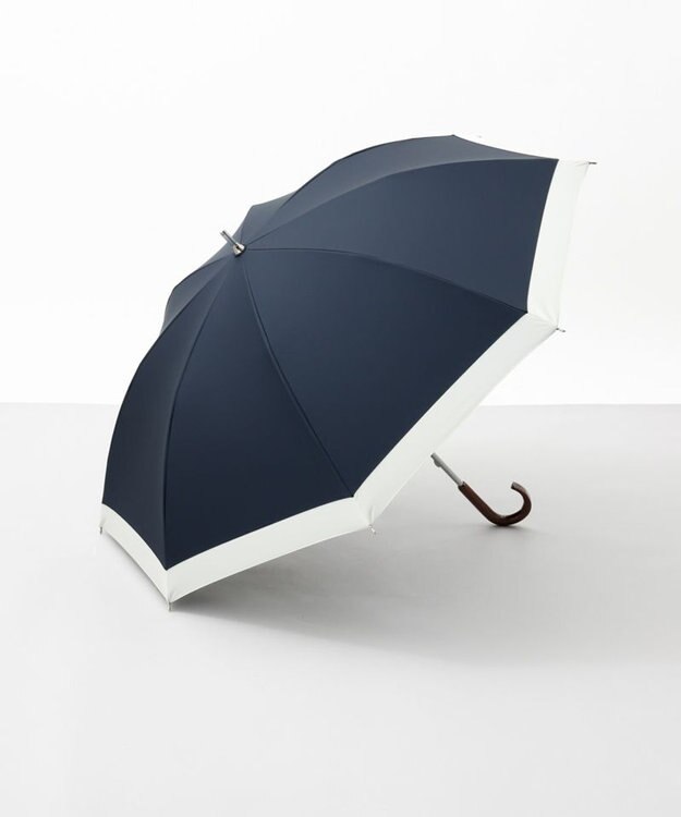 AURORA 【WEB限定】 バイカラー晴雨兼用長傘 ネイビー