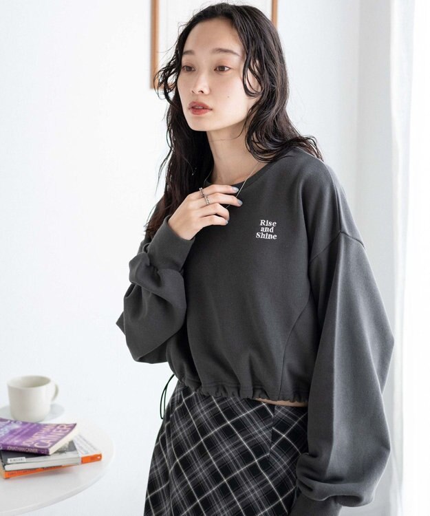 WEGO ドロストデザインPOスウェット スミクロ