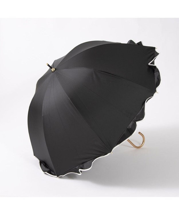 UNBILLION カシュネ cachenez / 【晴雨兼用】【日傘】 【UV カット率99.999.9％以上】PUへプラムバルーンショートパラソル ブラック