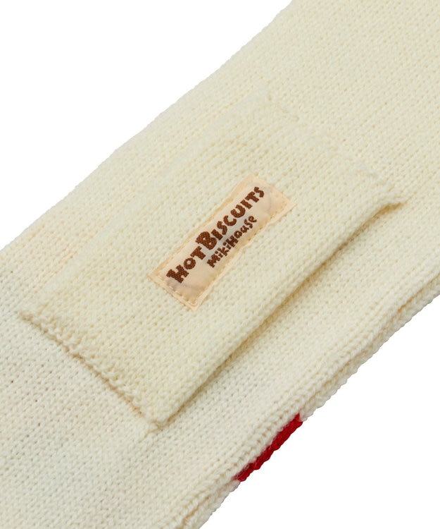 MIKI HOUSE HOT BISCUITS カラフルブロック マフラー マルチカラー