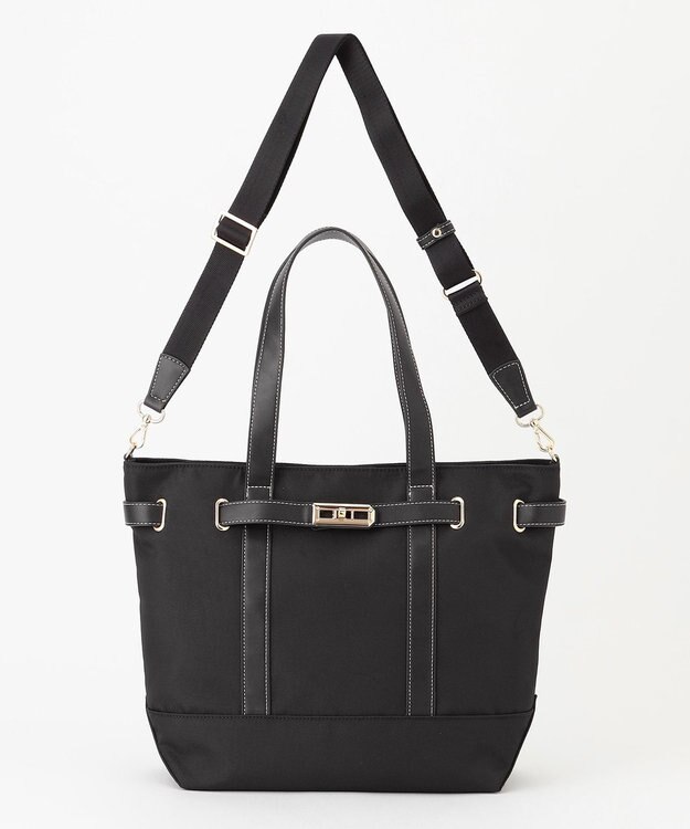 LA BAGAGERIE ベルテッド2WAYトート ブラック