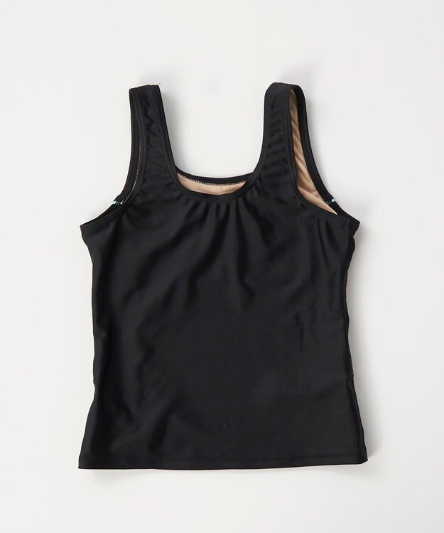 OP／FILA 【FILA】大きいサイズ｜タンクトップ＆スパッツスクール水着 180㎝ ブラック×サックス