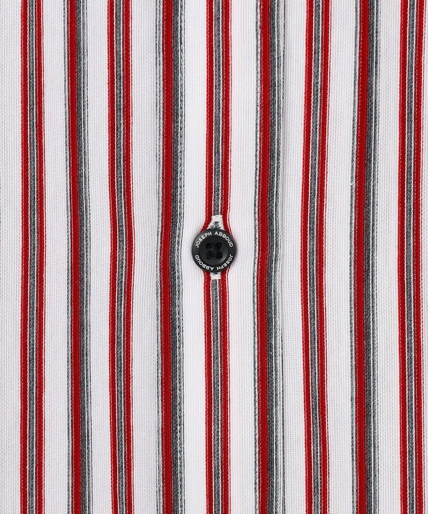 JOSEPH ABBOUD 【キングサイズ・ストレッチ・イージーケア】ジャージーストライプシャツ ワイン系1