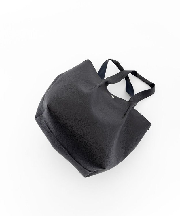 JOSEPH HOMME シンセティックシュリンクレザー　トートバッグ ブラック系