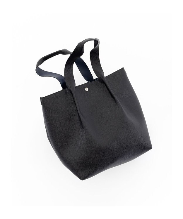 JOSEPH HOMME シンセティックシュリンクレザー　トートバッグ ブラック系