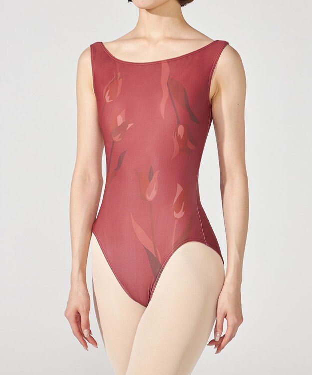 Chacott ノースリーブレオタード ガーネットＰＴ