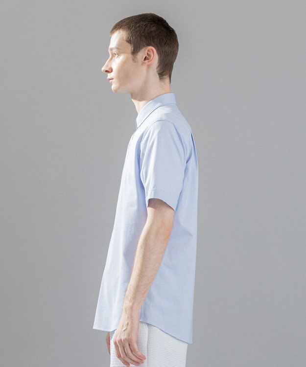 JOSEPH HOMME 新素材【洗える/ストレッチ】ハイゲージコットンジャージー 　レギュラーカラーシャツ サックスブルー系