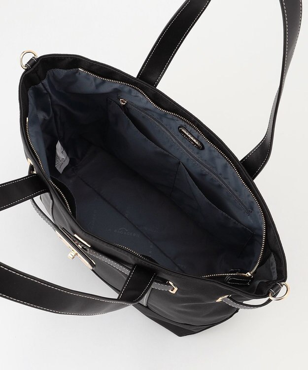 LA BAGAGERIE ベルテッド2WAYトート ブラック