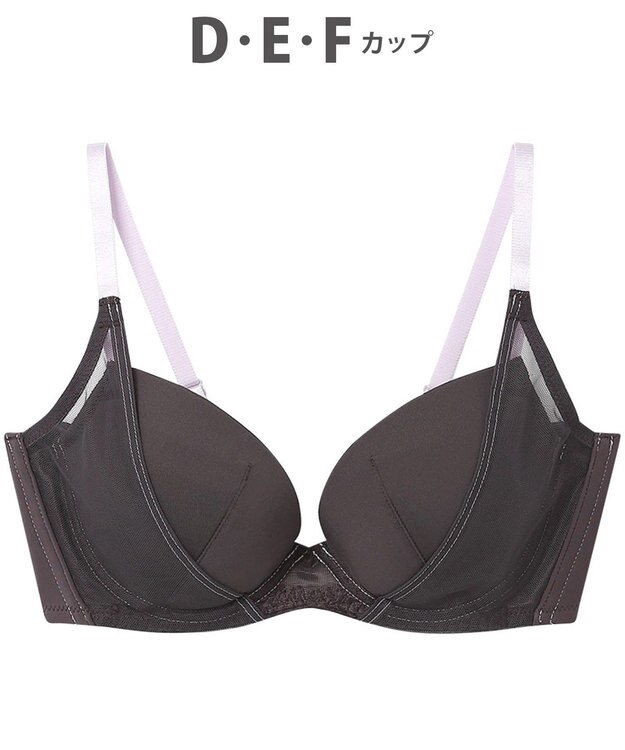 WACOAL WEB限定 ブラジャー 【ハグするブラ】 体温を感知してカラダになじむ 谷間メイク 脇高設計 Gカップまで対応 大きいサイズ レディース BMM700 /ワコール シナモンブラウン