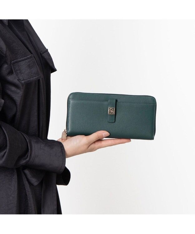 CLATHAS デフィ ラウンド長財布 グリーン