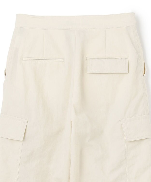 BEIGE， 【洗える】ACANTHUS / カーヴィーシルエットカーゴパンツ Ecru
