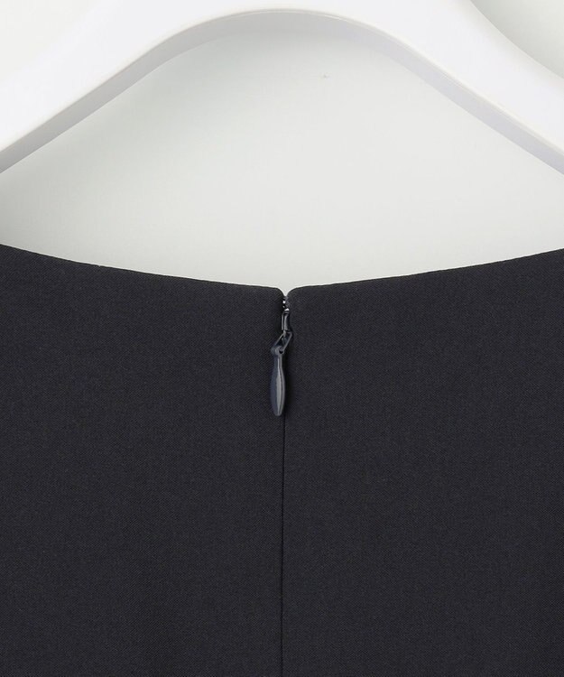 ANY SIS 【洗える】セレモニーダブルクロス ワンピース ネイビー