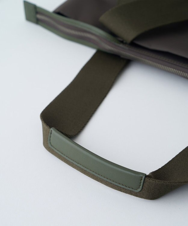 MIYABIYA LAQUOH【撥水加工】ミニマルナイロントート (L) カーキ