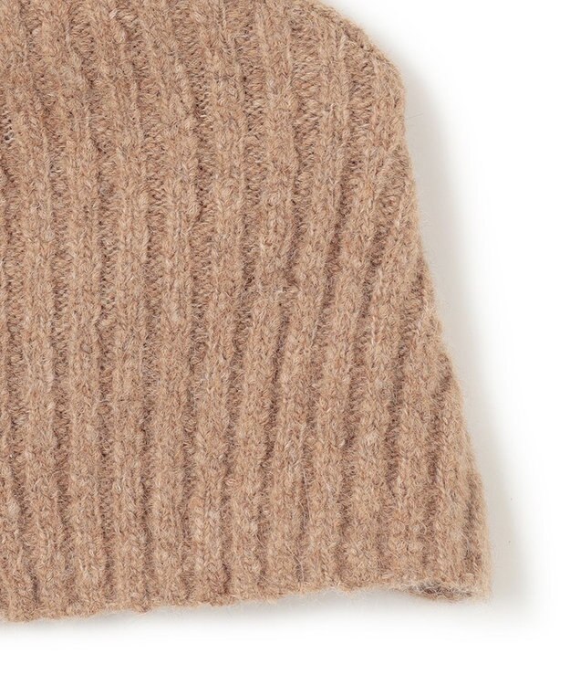 BEIGE， GLAIEULS / アルパカ混インターシャスヌード Milk tea