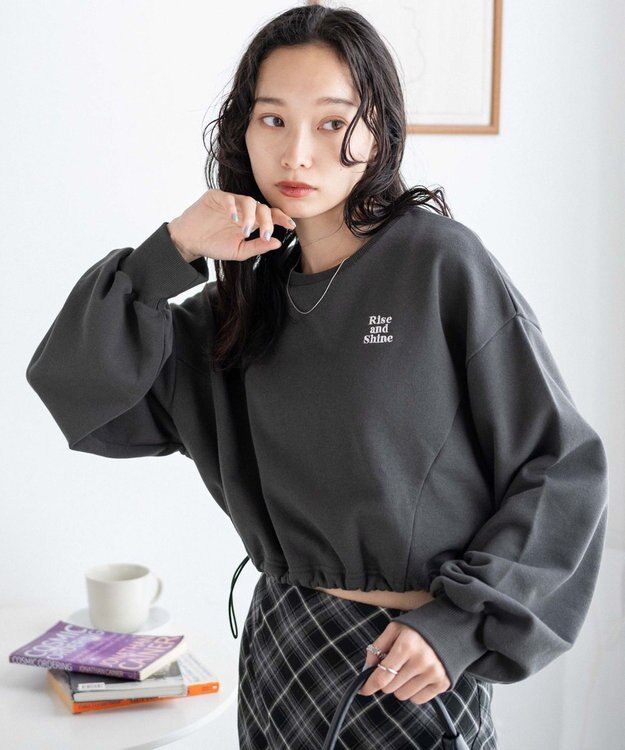 WEGO ドロストデザインPOスウェット スミクロ