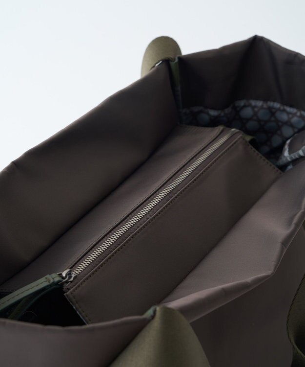 MIYABIYA LAQUOH【撥水加工】ミニマルナイロントート (L) カーキ