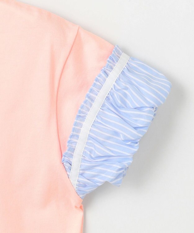 組曲 KIDS 【150-160㎝】リボンリスト Tシャツ ライトピーチ