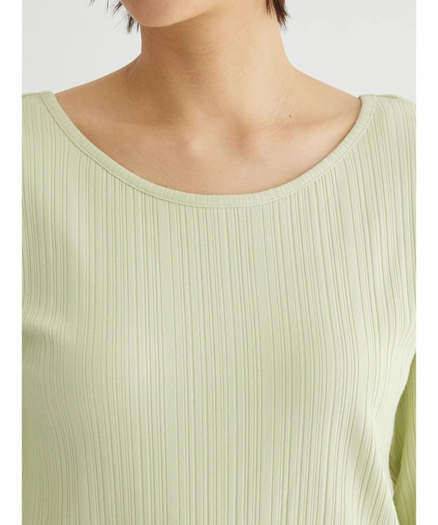 Green Parks 前後２ＷＡＹカットリブプルオーバー Lime Green