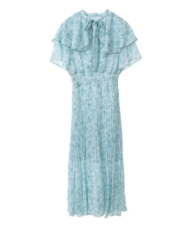 Green Parks ｄａｚｚｌｉｎ　フレンチスリーブ花柄ワンピース Green