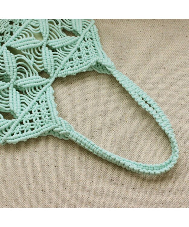 ROOTOTE 1149【カゴバッグ】LT.デリ.マクラメ-C 04：ミント