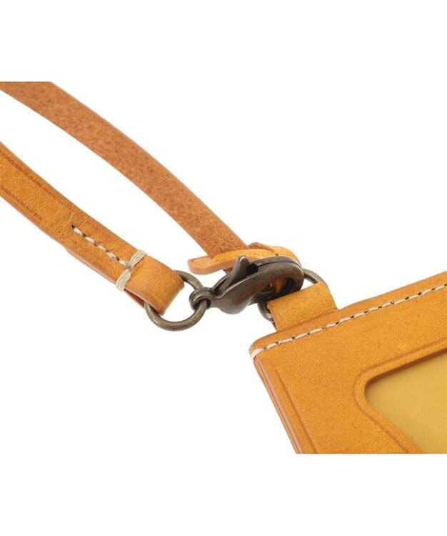 genten ダイヤカットワーク　パスケース イエロー