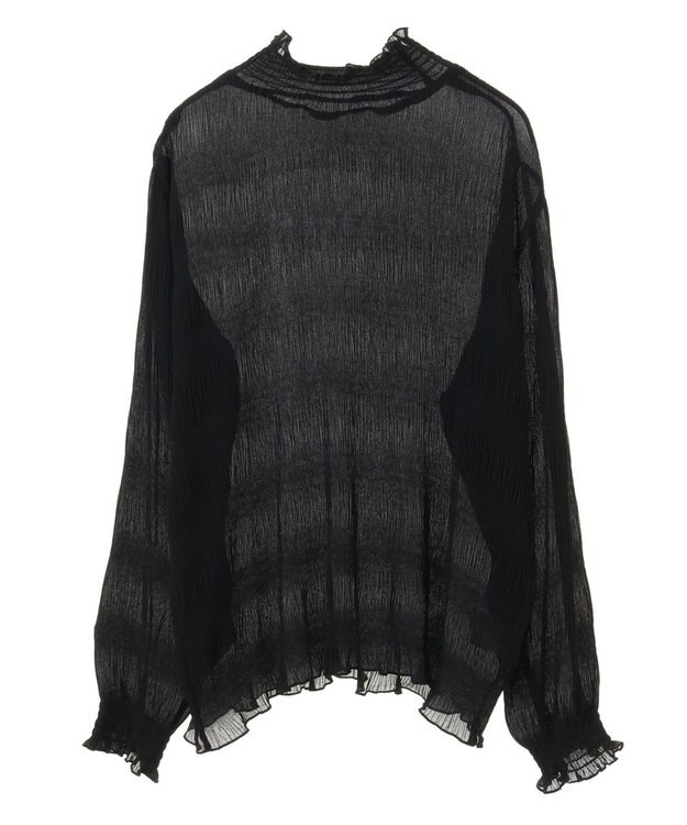 AMERICAN HOLIC マジョリカプリーツハイネックブラウス Black