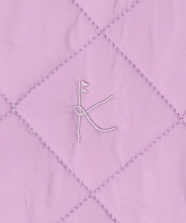 組曲 KIDS 【150-170㎝】マフラー付き中綿キルト アウター ラベンダー