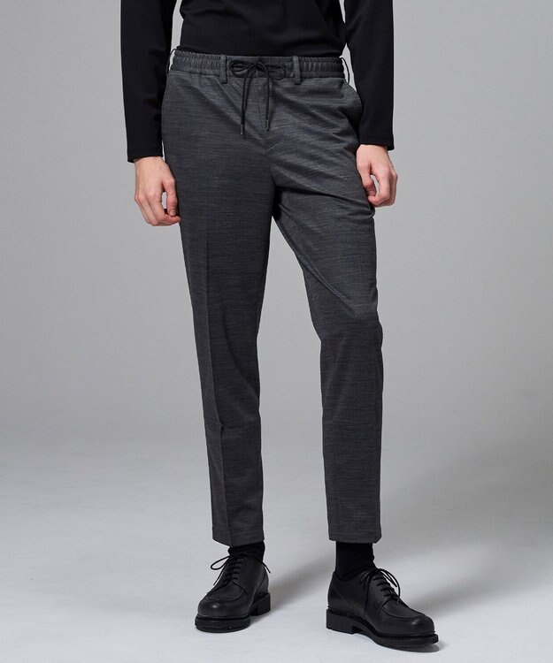 JOSEPH HOMME スプリングウールジャージー ドロスト付きテーパードパンツ / PEGG CONVERTIBLE グレー系