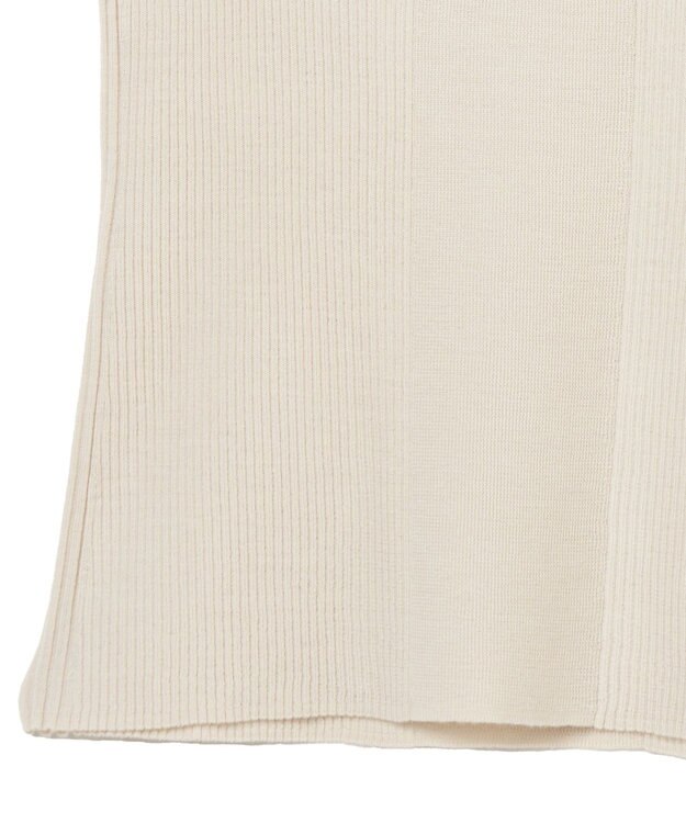 JOSEPH 【洗える】ファインリブメリノ　ラウンドネックニット Quail