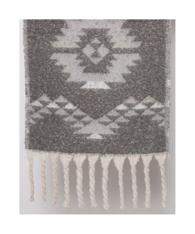 UNBILLION カシュネ cache nez / リサイクルポリオルテガ柄ジャカードストール GY