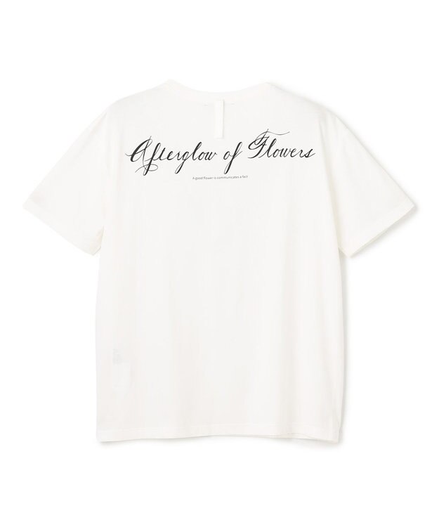 BEIGE， 【洗える】CAMPANULA / メッセージプリントTシャツ White