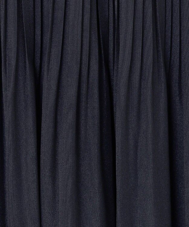 ANY SIS S 【洗える】シャイニープリーツ スカート ネイビー