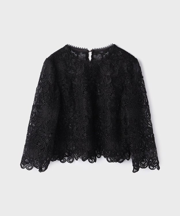 GRACE CONTINENTAL レ－スブラウス ブラック