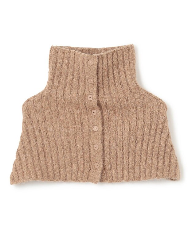 BEIGE， GLAIEULS / アルパカ混インターシャスヌード Milk tea