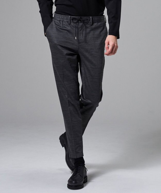 JOSEPH HOMME スプリングウールジャージー ドロスト付きテーパードパンツ / PEGG CONVERTIBLE グレー系