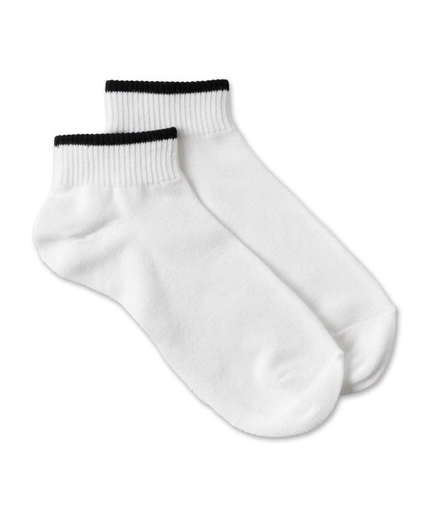 WEGO ラインショートソックス ホワイト